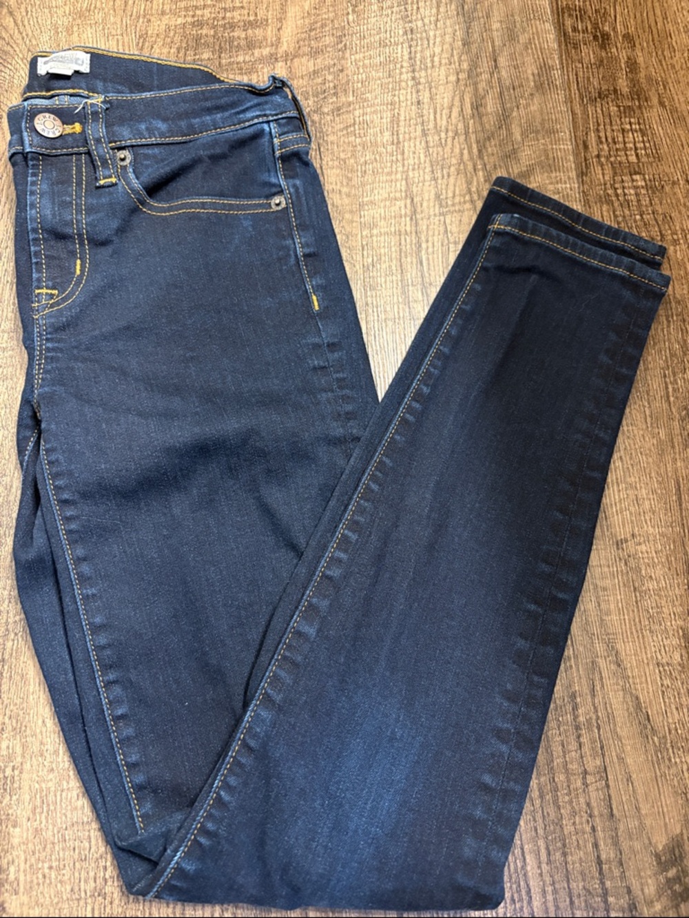 J. Crew Dark Indigo Skinny Jeans Stretchy Denim Classic